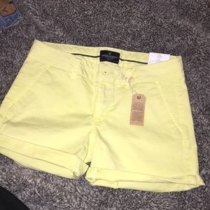 Bright Yellow Shorts